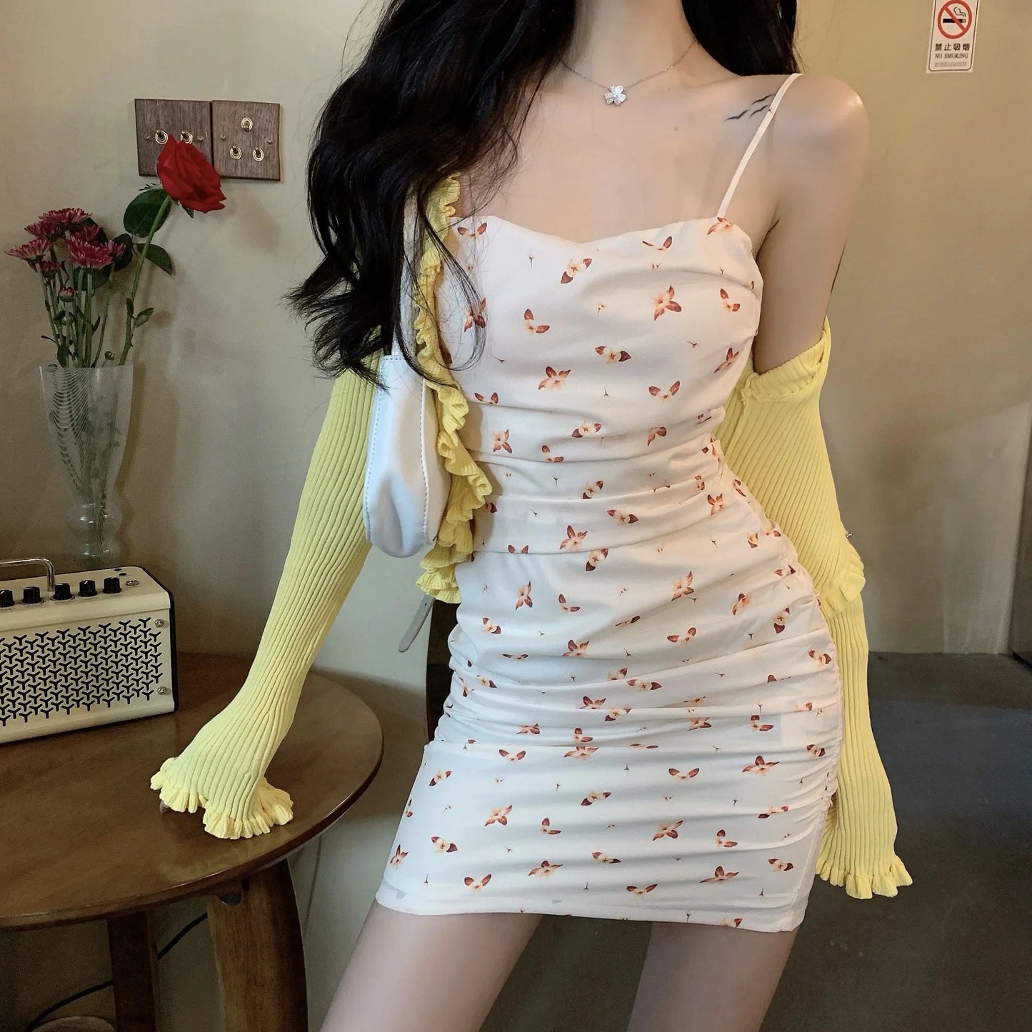The Noa Floral Cardigan Set