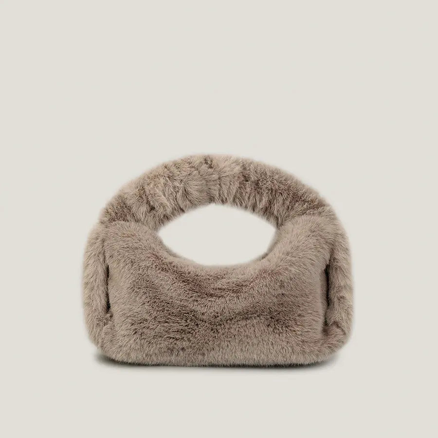 Crescent Fur Handbag