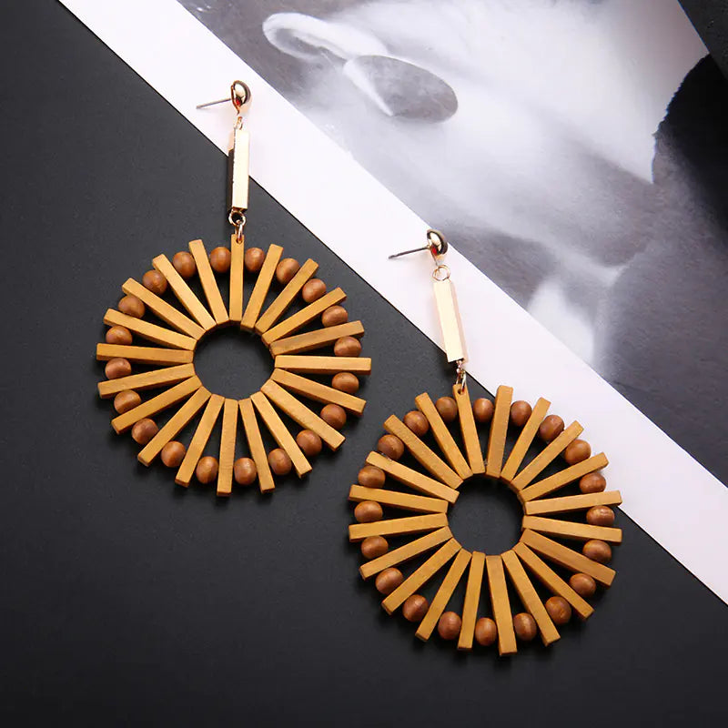 Bohemian Wood Earrings