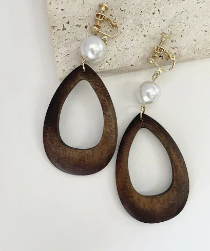 Pearlwood Earrings