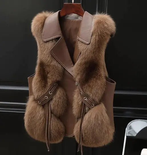 Women’s Plush Faux Fur Vest