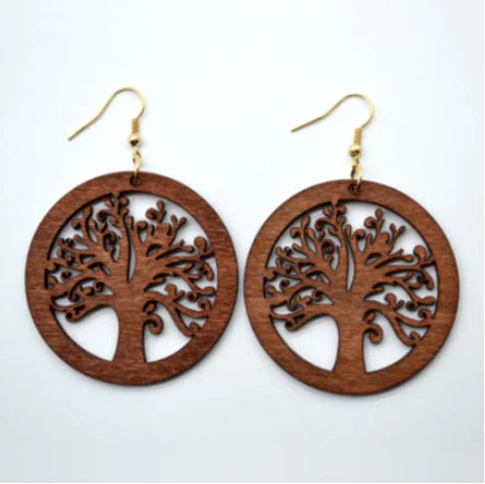 Rosewood Halo Earrings