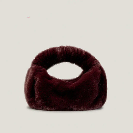 Crescent Fur Handbag
