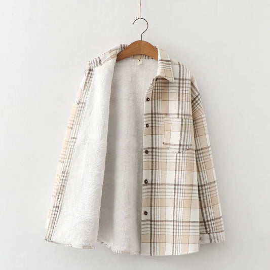 Women’s Cozy Plaid Shirt