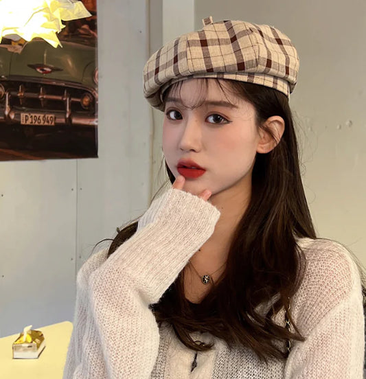 Women’s Vintage Plaid Beret