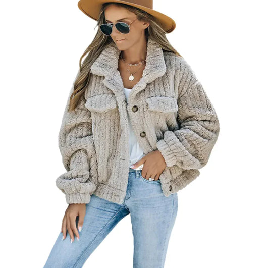 Women’s Winter Wool Lapel Coat
