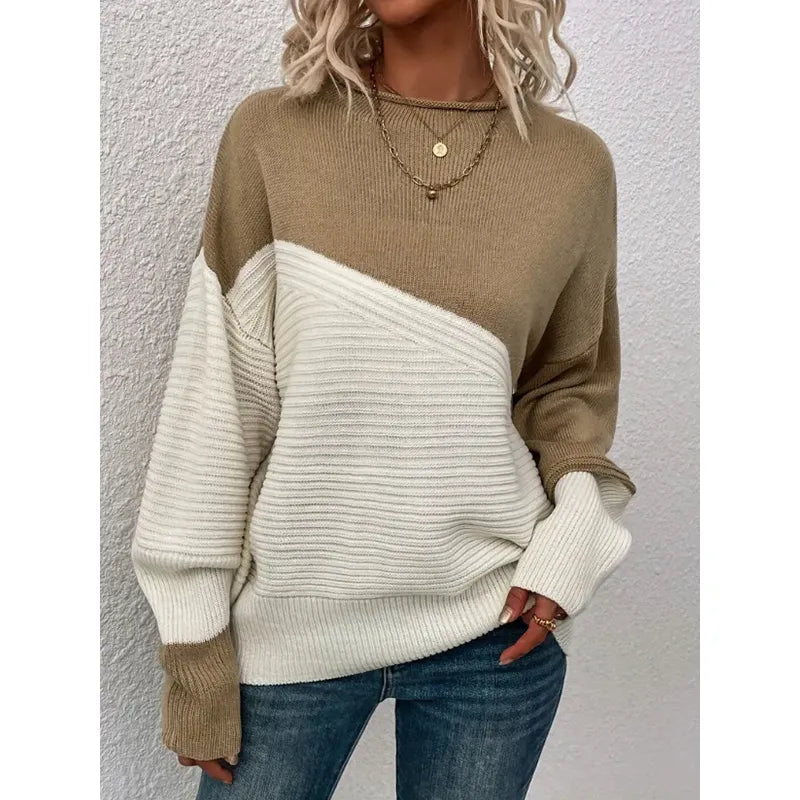 Colorblock Knit Sweater