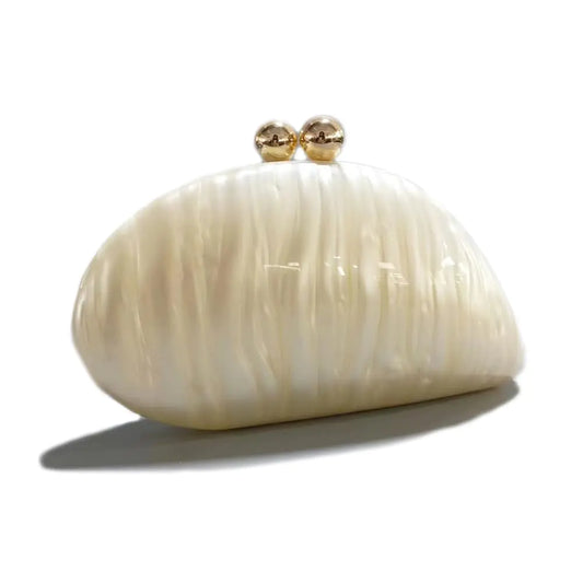 Marble Shell Clutch