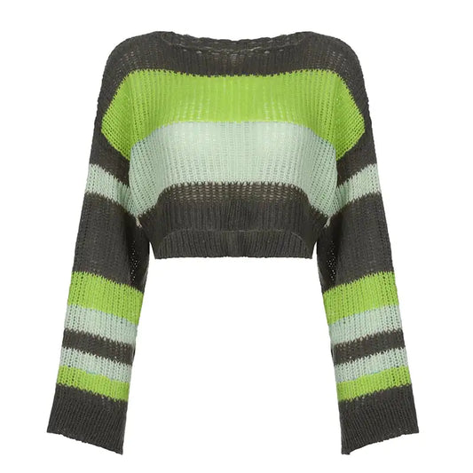 Women’s Color Block Wool Sweater