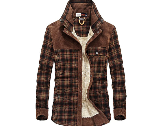 Men’s Plaid Shirt Jacket