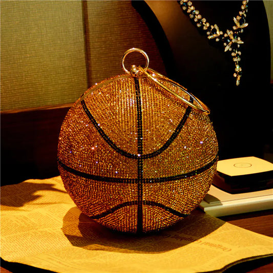 Rhinestone Sphere Bag