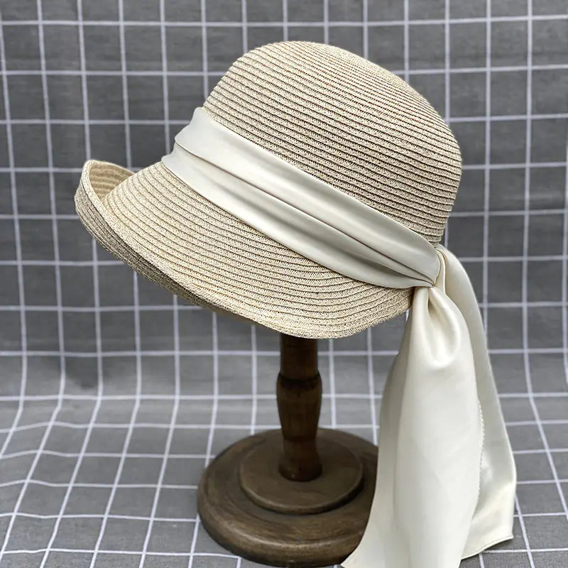 Satin Ribbon Bucket Hat