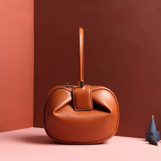 Leather Dumpling Handbag