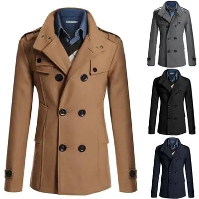Men's Wool Trench Coat