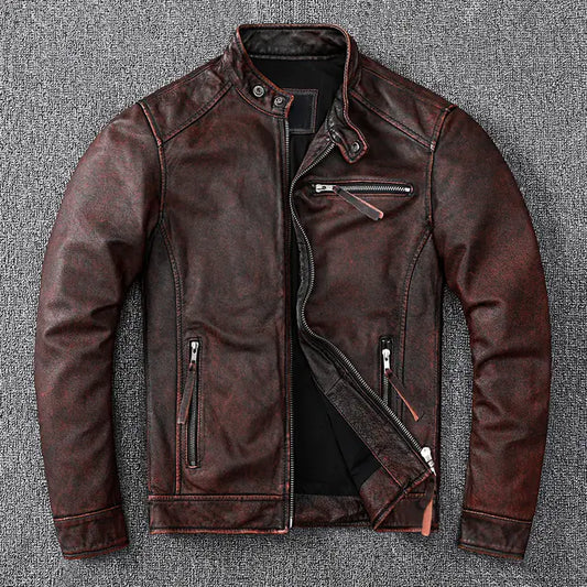 Men’s Vintage Brown Leather Jacket