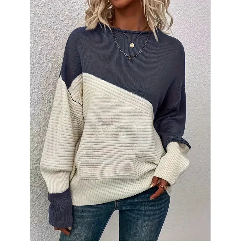 Colorblock Knit Sweater