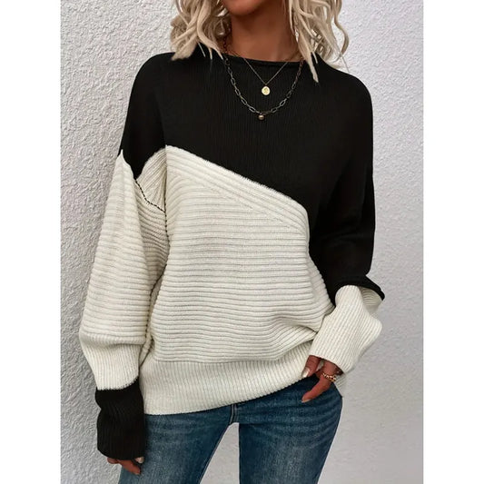 Colorblock Knit Sweater