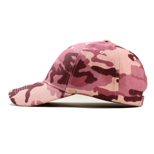 Camouflage Baseball Cap for Men and Women, Pink