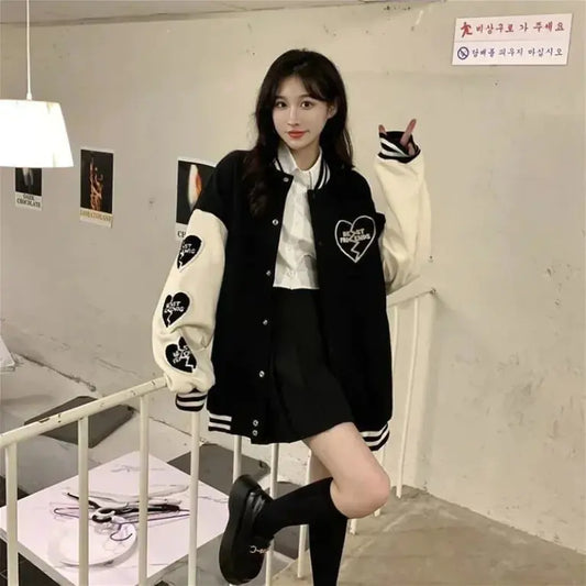 Autumn Heart Bomber Jacket