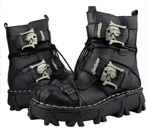 Crafted Edge Leather Boots