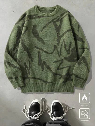Men's Casual Abstract Sweater
