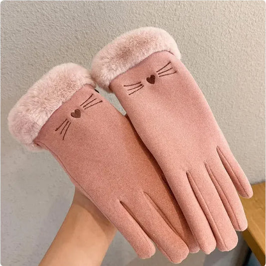 Fleece Suede Gloves