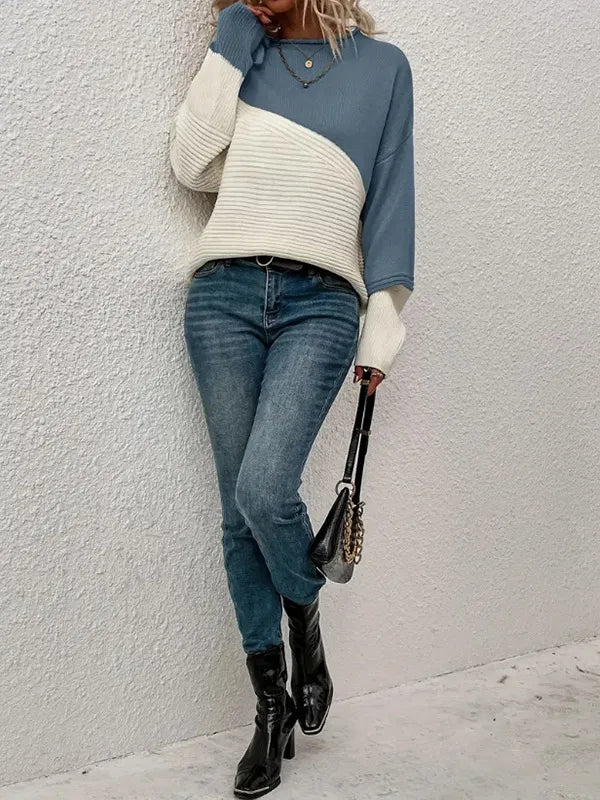 Colorblock Knit Sweater