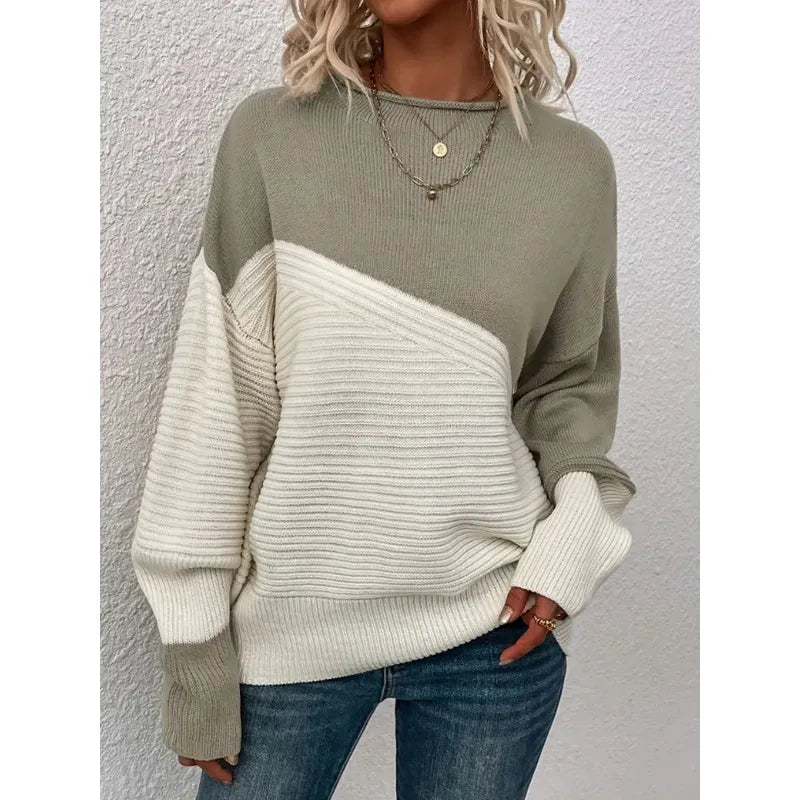 Colorblock Knit Sweater