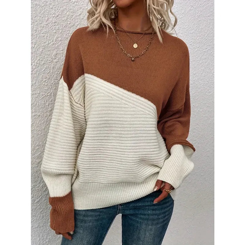 Colorblock Knit Sweater