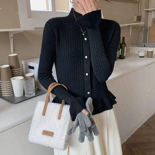 The Tessa Peplum Cardigan