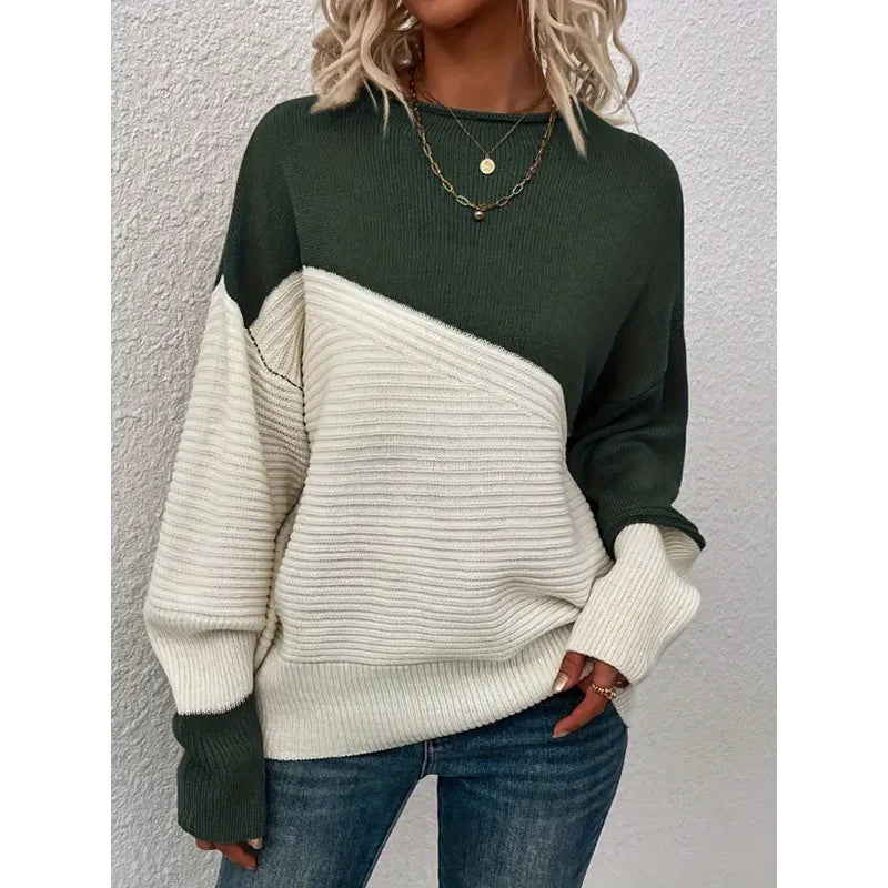Colorblock Knit Sweater
