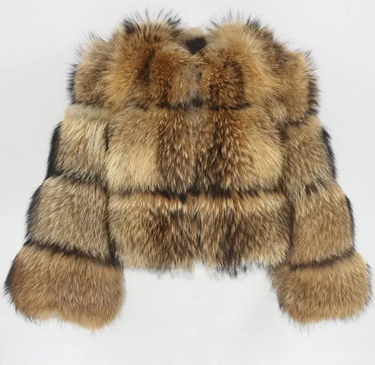 Women’s Cropped Faux Fur Coat