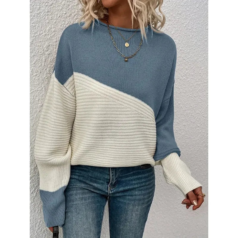 Colorblock Knit Sweater