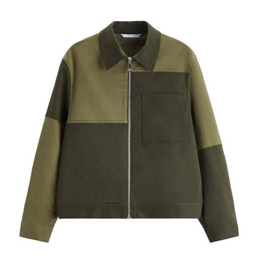 Men’s Casual Colorblock Jacket