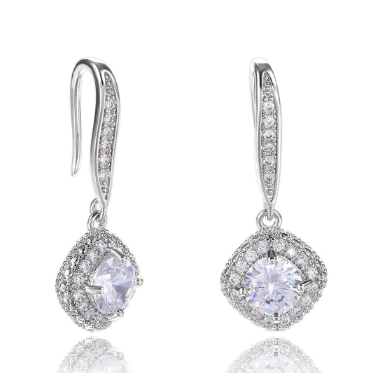 Square Zircon Earrings