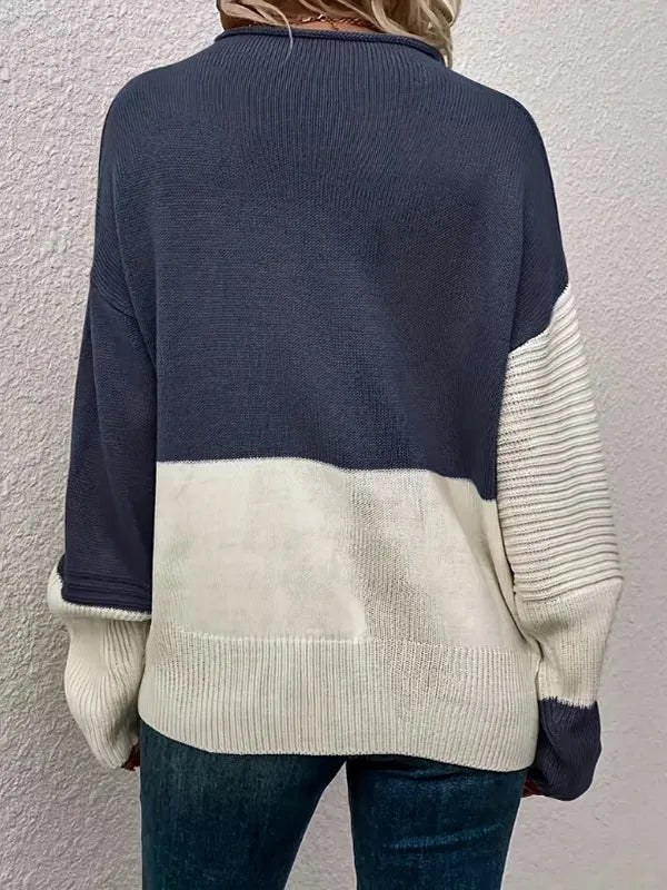 Colorblock Knit Sweater