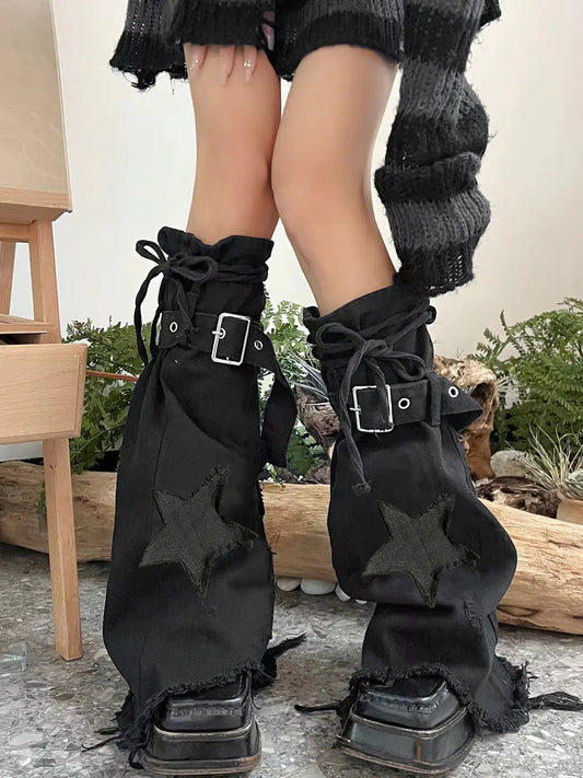 Retro Star Denim Warmers