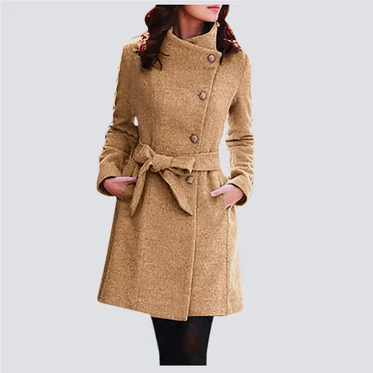 Women’s Lapel Wool Overcoat
