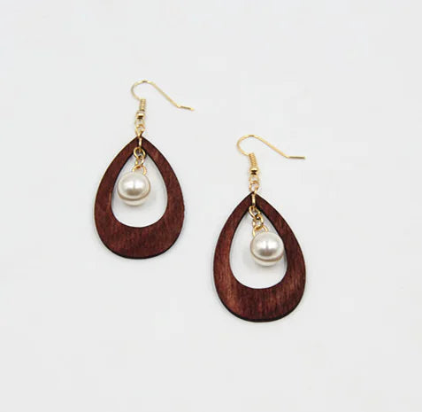 Pearlwood Earrings