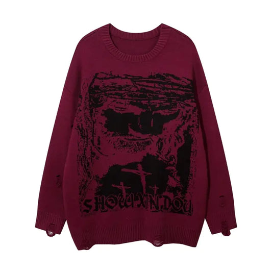 Oversized Anime Sweater