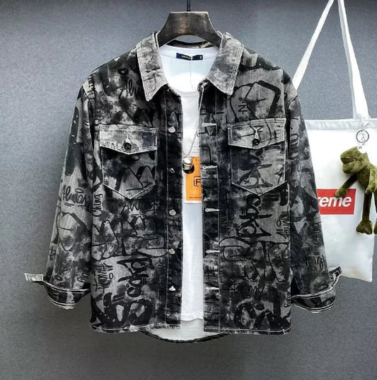 Men’s Printed Denim Jacket