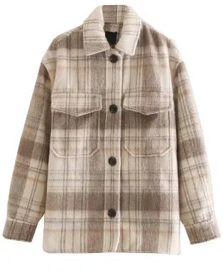 Plaid Vintage Wool Coat